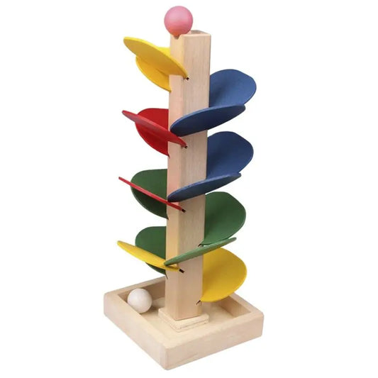 Wooden Musical Tree Toy and Marble Ball Run Track Game for Toddlers - Montessori Educational Toy for Boys and Girls