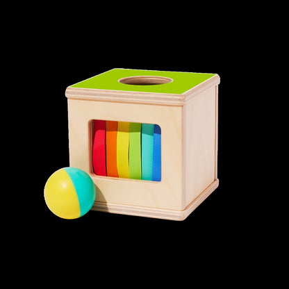 Drop & Find Ball Box, Montessori Toy for Babies, Developmental Toys 9+ Months
