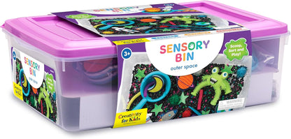 Sensory Bin: Outer Space Toys - Preschool and Toddler Sensory Toys