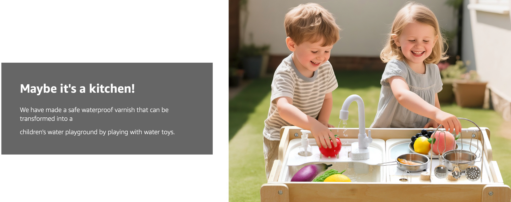 Sensory Table - Double-Sided Sand & Water Activity Table with Removable Canopy, Storage & Adjustable Slots, All-In-One Sensory Play Center for Indoor/Outdoor