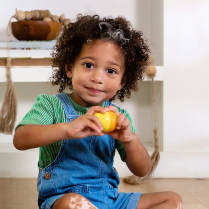 HABA Fun with Sounds Wooden Eggs - Five Acoustic Sounds, German-Made Musical Instruments for Toddlers, Montessori Sensory Toys for Ages 2 and Up