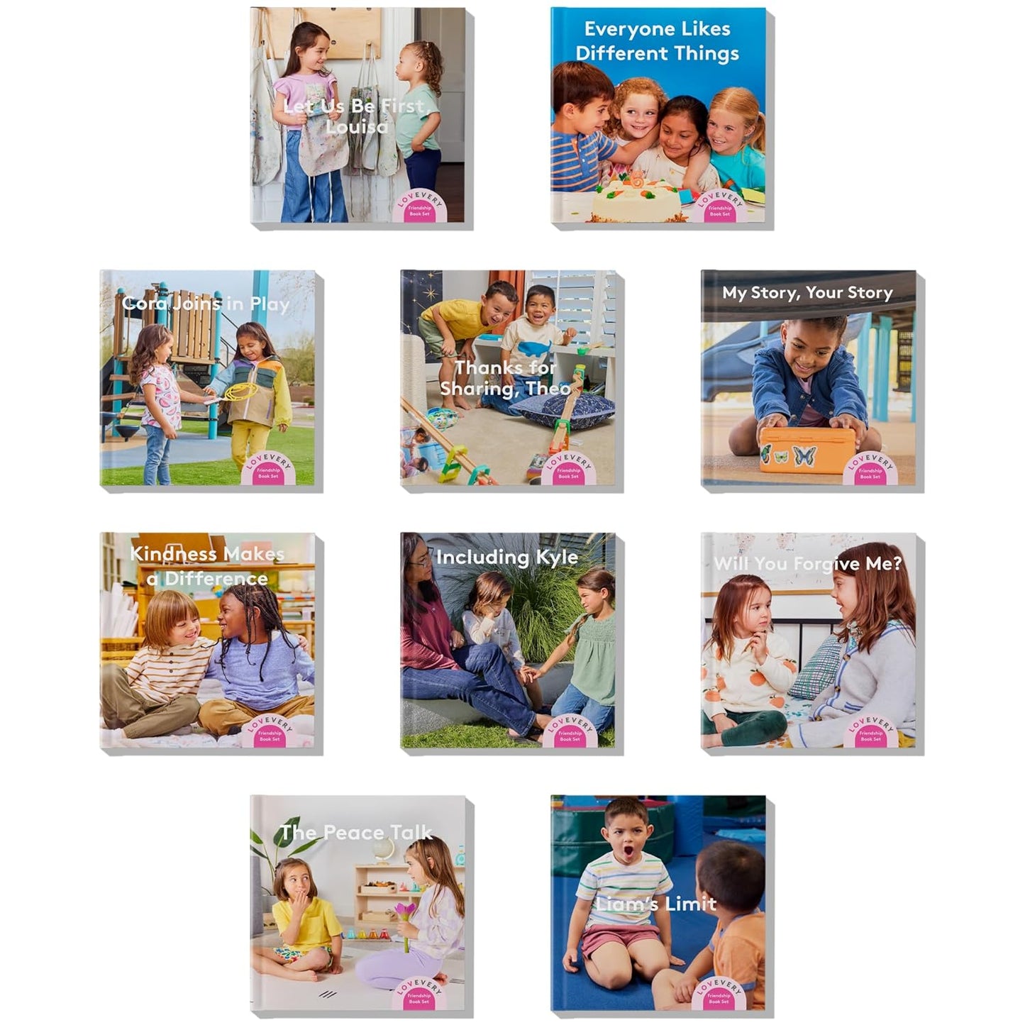 The Friendship Book Set (10 Books), Social Emotional Skills for Child and Toddler, by Lovevery