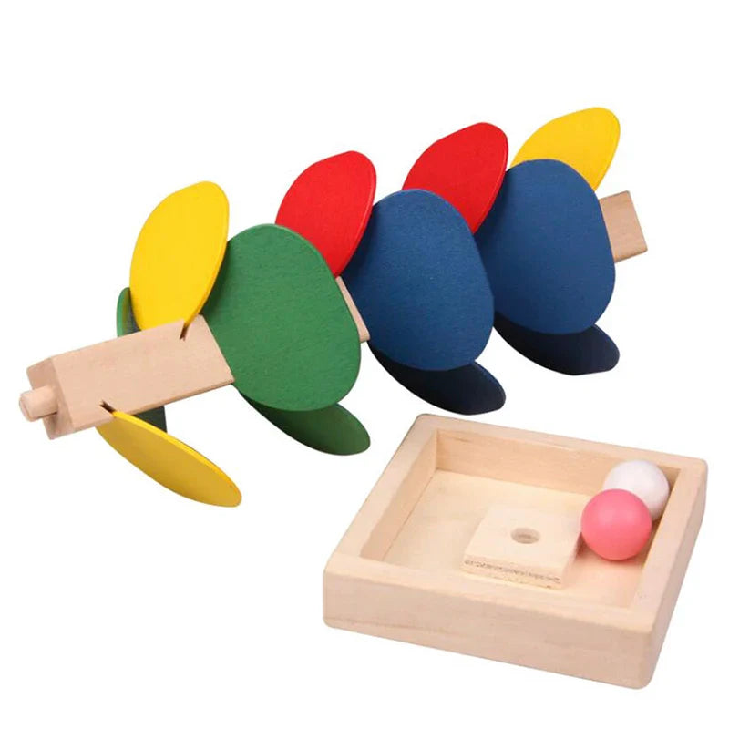 Wooden Musical Tree Toy and Marble Ball Run Track Game for Toddlers - Montessori Educational Toy for Boys and Girls