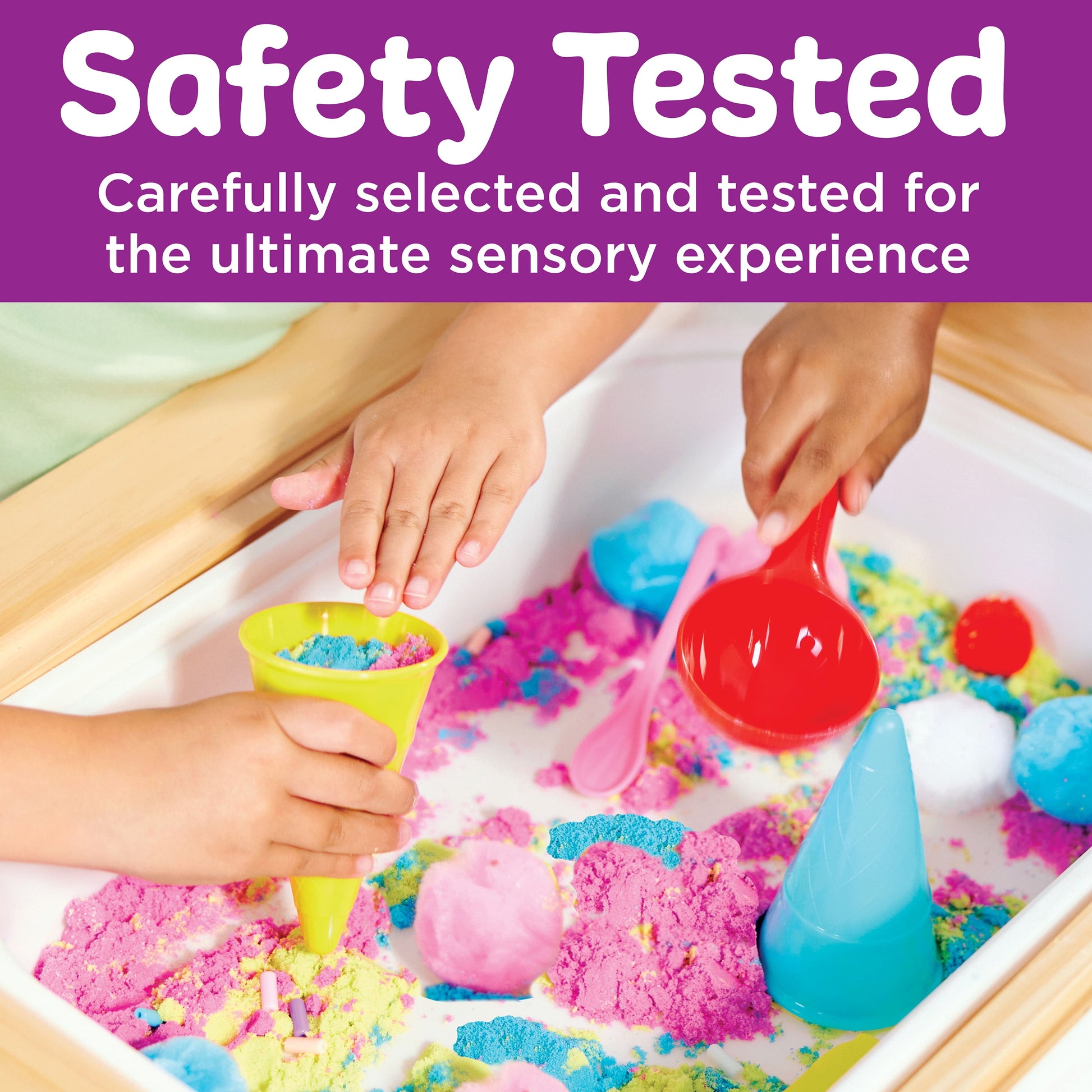 Deluxe Sensory Activity Table: Ice Cream Shop for Toddlers Ages 3-5+ with Included Sensory Bins and Toys