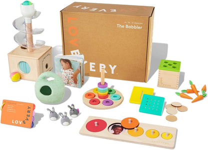 Music Set with 6 Instruments, Songs Book, Babbler Play Kit with 8 Toys for Balance, Spatial Skills, Ages 18 Months to 4+ Years
