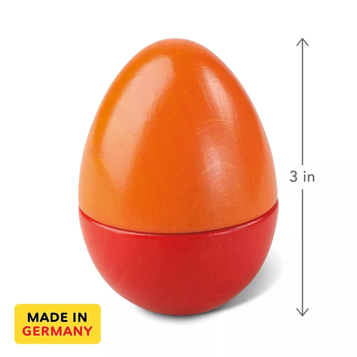 HABA Fun with Sounds Wooden Eggs - Five Acoustic Sounds, German-Made Musical Instruments for Toddlers, Montessori Sensory Toys for Ages 2 and Up
