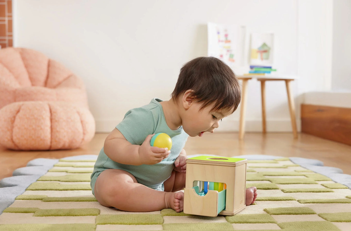 Drop & Find Ball Box, Montessori Toy for Babies, Developmental Toys 9+ Months
