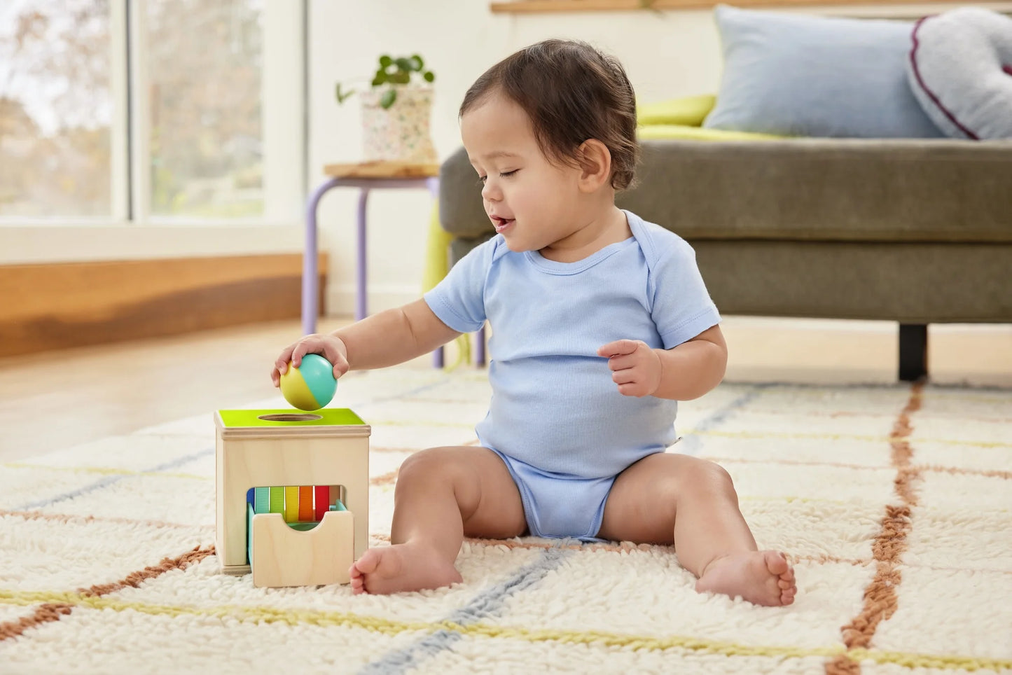 Drop & Find Ball Box, Montessori Toy for Babies, Developmental Toys 9+ Months