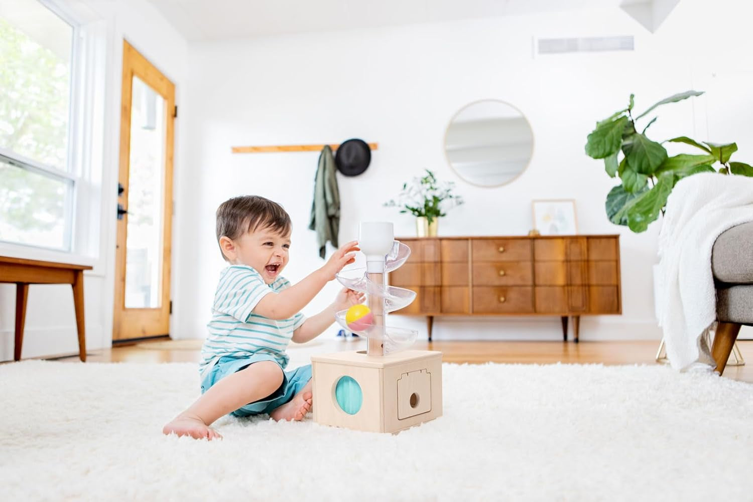 LOVEVERY, the Babbler Play Kit with Bonus Book 'Where Is Crew's Shoe', Birthday Play Kit, Montessori Toddler Toy (Best Birthday Gift for 1 Year Old)