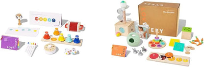Music Set with 6 Instruments, Songs Book, Babbler Play Kit with 8 Toys for Balance, Spatial Skills, Ages 18 Months to 4+ Years