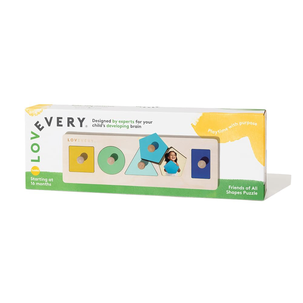 Friends of All Shapes Puzzle - Montessori Toddler Toy, Ages 16 Months+