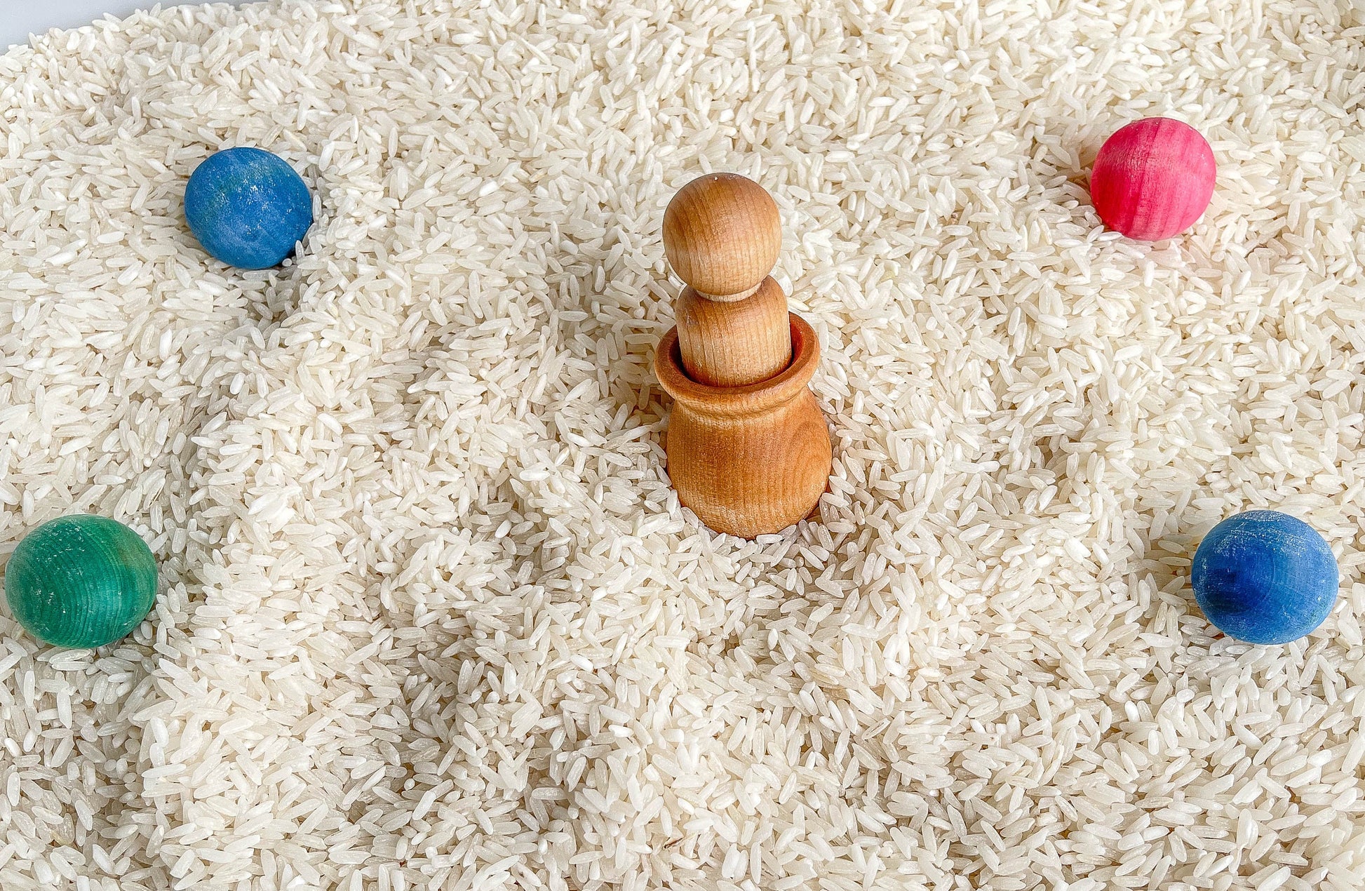 Deluxe Sensory Bin Tool Set - Small Wooden Montessori Sensory Tools