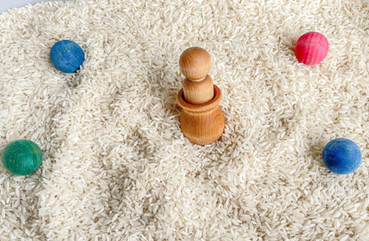 Deluxe Sensory Bin Tool Set - Small Wooden Montessori Sensory Tools
