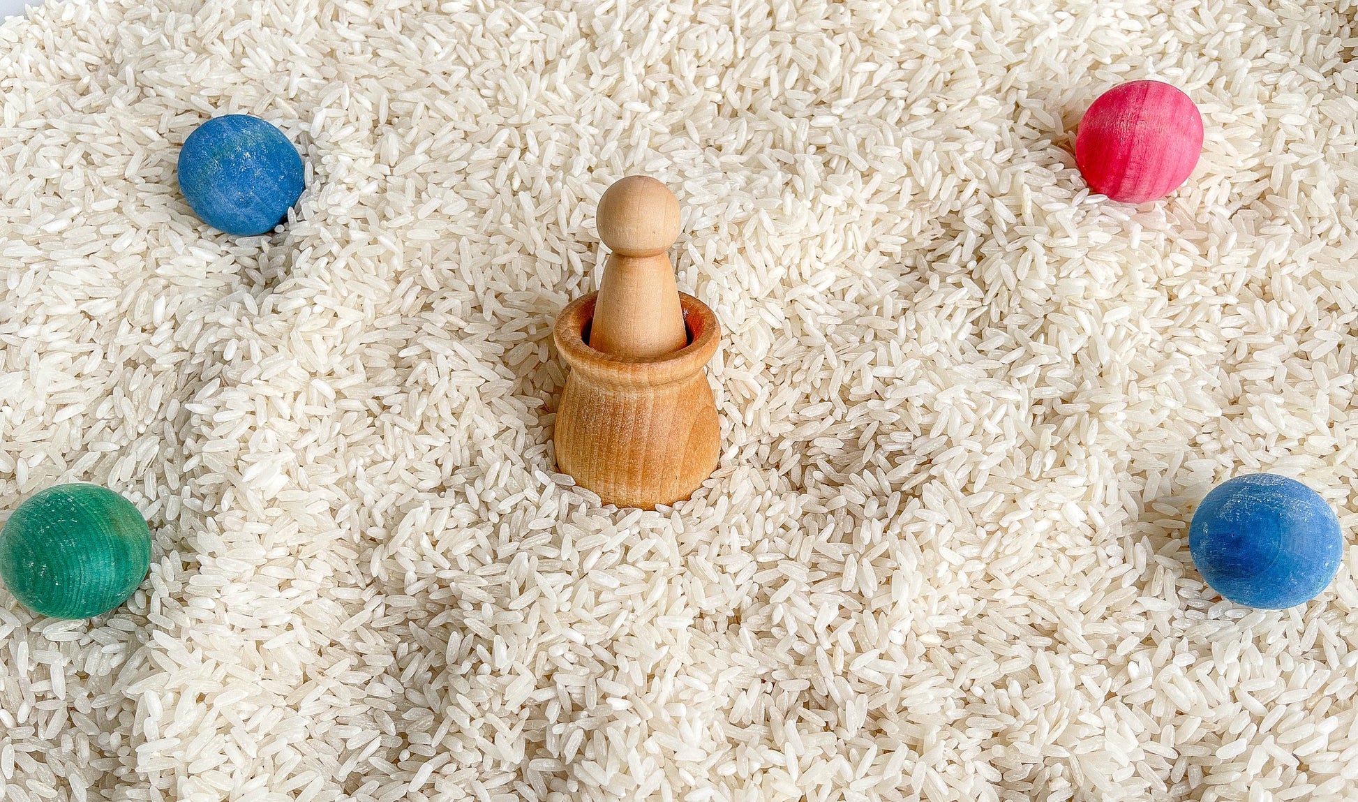 Deluxe Sensory Bin Tool Set - Small Wooden Montessori Sensory Tools