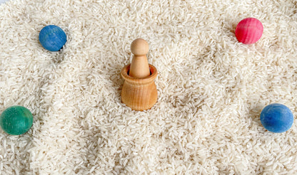 Deluxe Sensory Bin Tool Set - Small Wooden Montessori Sensory Tools